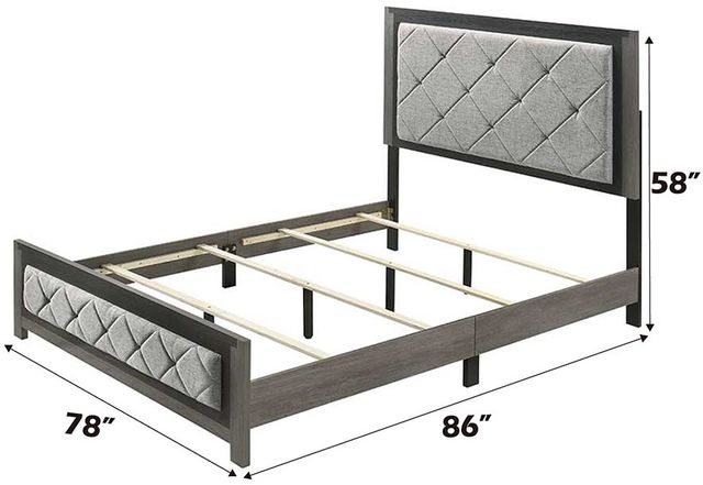 ACME Furniture Jehoram Gray Eastern King Panel Bed-2