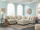 Ashley® Luxora Bisque Ottoman with Storage-3