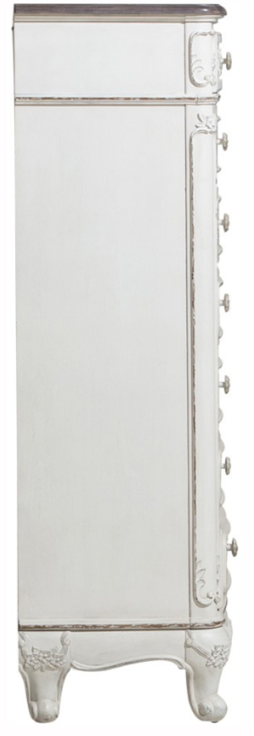 Mazin Furniture Cinderella White Tall Chest-3