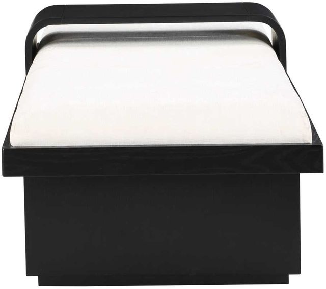 Meridian Furniture Arlington Cream/Black Bench-2