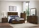 Mazin Furniture Aziel Walnut Queen Panel Bed-2