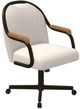 Chromcraft Customizable Medina Caster Swivel Dining Chair-4
