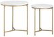 Crestview Collection Athens 2-Piece Gold Nested End Table Set-1