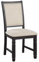 Homelegance® Asher Beige/Black Side Chair-0