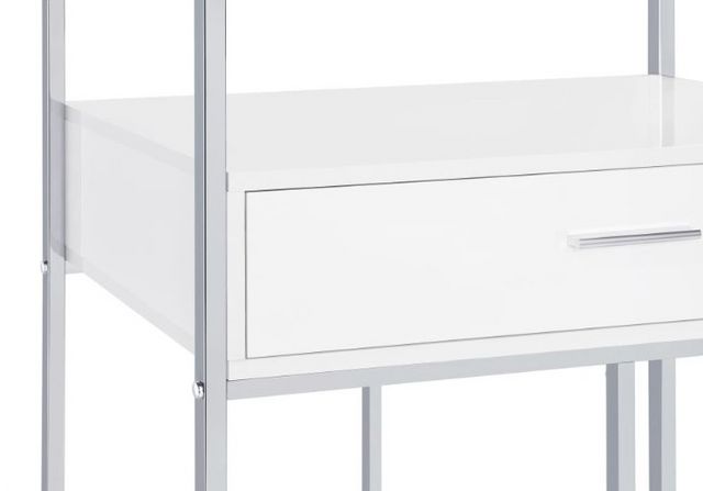 Coaster® Figueroa Silver/White 5-Shelf Wine Cabinet-6