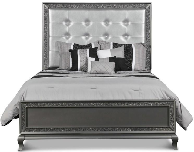 New Classic® Home Furnishings Park Imperial Pewter Queen Bed-2