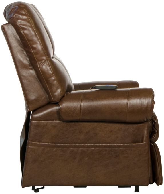 Catnapper® Stallworth Chestnut Power Lift Full Lay Out Chaise Recliner-2