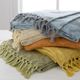 Surya Tristen Butter 50"x70" Throw Blanket-1