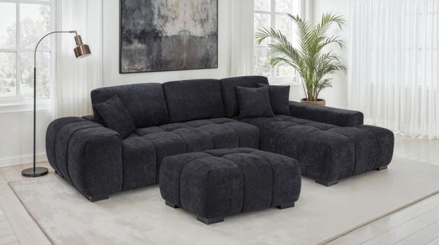 Coaster® Octavia Black Ottoman-4