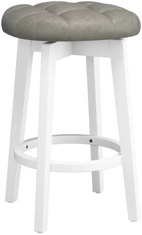 HH2 Home Isla Gray/White Counter Height Stool-0
