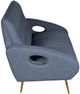 A & B Home Gold/Smoky Grey Sofa-2