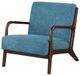 Coaster® Foster Cappuccino/Peacock Blue Accent Chair-2