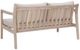 Linon Svana Beige/Natural Fabric/Wood Outdoor Loveseat-5