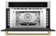 ZLINE Autograph Edition 30" 1.6 Cu. Ft. Stainless Steel Built-in Convection Microwave Oven with Champagne Bronze Helix Handle-4
