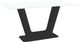 Amisco Customizable Amelia 60" Rectangular Dining Table with 0.5" White Glass Top-0