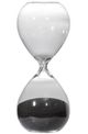 A & B Home Ferdinand Black 30-Minute Hourglass-0
