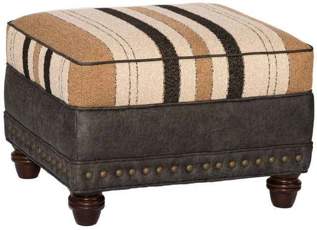 Marshfield Furniture Cornell Black/Brown Ottoman-0