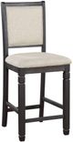 Mazin Furniture Asher 5-Piece Black/Brown Counter Height Dining Set-3