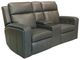 Flexsteel® Wyatt Gunmetal Gray Power Reclining Loveseat with Console, Power Headrests and Lumbar-0