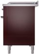 Ilve® Nostalgie II Series 48" Burgundy Pro Style Dual Fuel Range-2