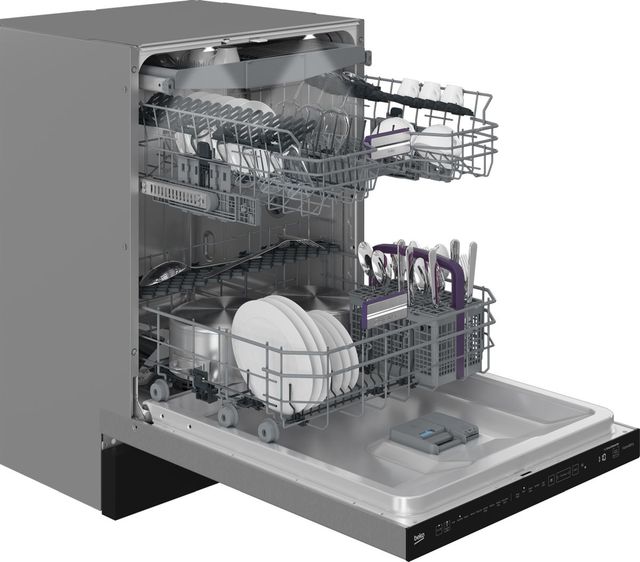 Beko 24" Fingerprint-Free Stainless Steel Built In Dishwasher-2