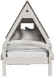 Westwood Design Lodge Cookies/Cream Youth Twin Panel Storage Bed with Half Roof and Window-2