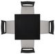 Powell® Cosgrove 5-Piece Black/Light Gray Counter Set-4