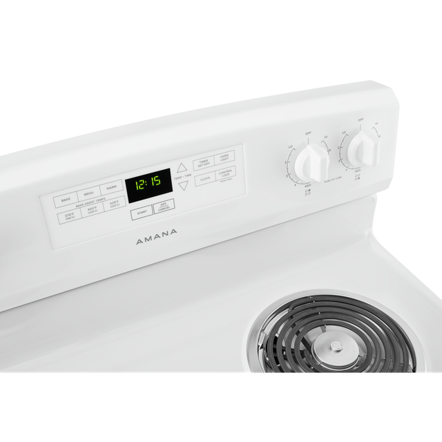 Amana® 30" White Freestanding Electric Range-2