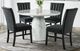 Elements International Bellini 5-Piece Black/White Round Dining Set-0