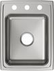 Elkay Lustertone® Classic Lustrous Satin 17" x 22" x 5-1/2" 3-Hole Single Bowl Drop-In ADA Sink-1