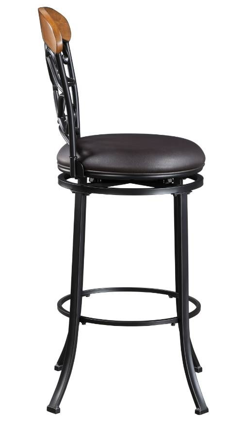 Homelegance® Benson Black Pub Swivel Chair-3