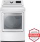 LG 7.3 Cu. Ft. White Front Load Gas Dryer-1