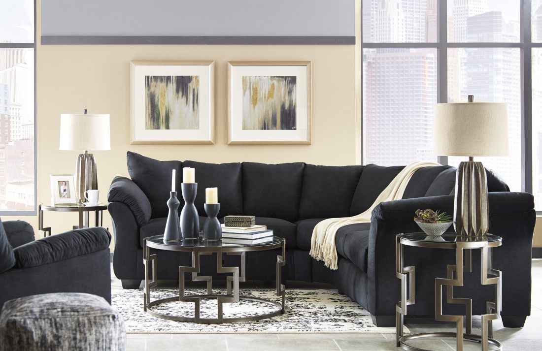 Signature Design by Ashley® Darcy 2-Piece Blue Sectional