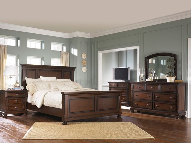Millennium® By Ashley Porter Rustic Brown Panel Queen Bed-1