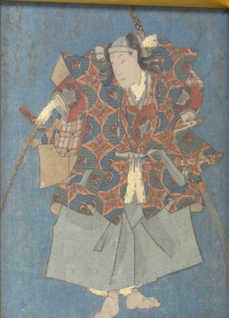 Stylecraft Blue Chinese Warrior Wall Art-2