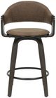 Armen Living Daxton 3-Piece Espresso/Vintage Dark Brown Counter Stool Set-2