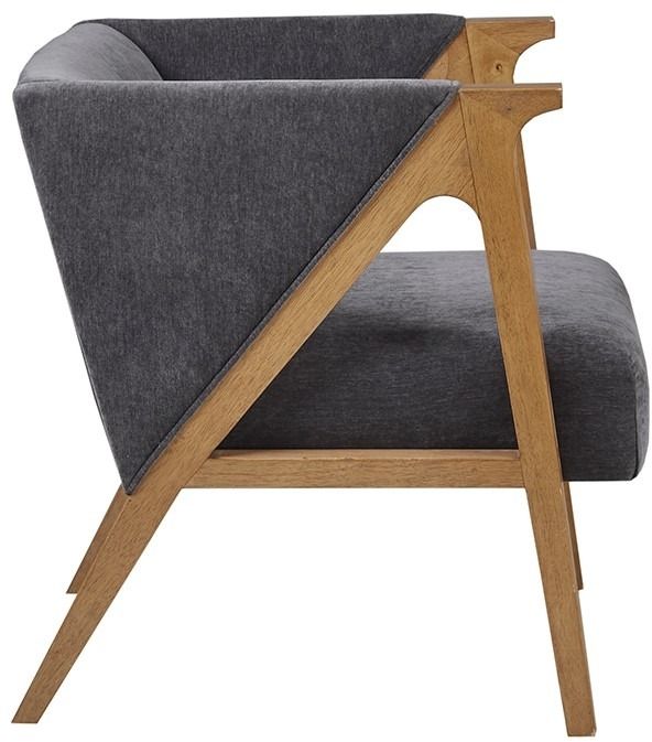 Olliix by Madison Park Carla Charcoal Accent Lounge Chair-3