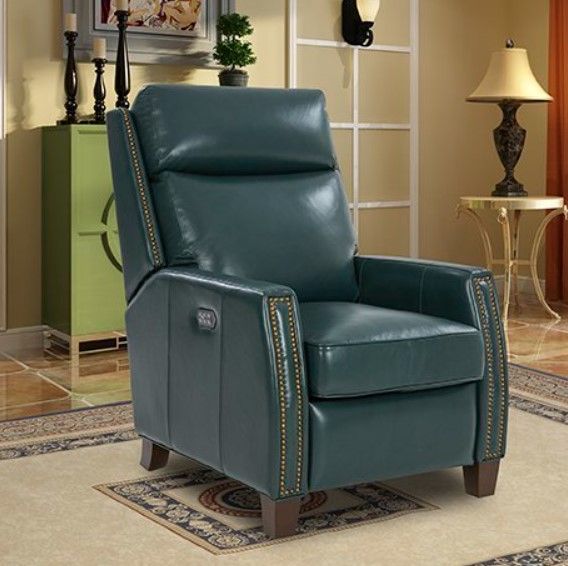 BarcaLounger® Anaheim Highland Emerald Power Recliner with Power Headrest and Lumbar-6