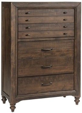 Liberty Furniture Catawba Hills 4-Piece Peppercorn Queen Poster Bedroom Set-3