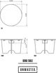 Unwasted® Bond Tan Plastic Outdoor Accent Table-1
