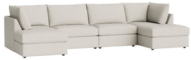 Bassett® Furniture Customizable Beckham 4-Piece Modular Double Chaise Sectional-0