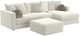 Jackson Furniture Ritzy 4-Piece Bone Right-Arm Facing Sectional and Chaise-0