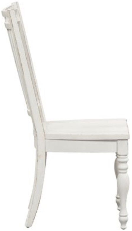Liberty Furniture Magnolia Manor Antique White Dining Side Chair-3