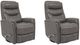 Parker House® Gemini 2-Piece Ice Manual Swivel Glider Recliner Set-0