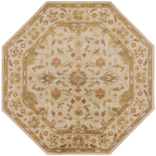 Surya Crowne Beige 8' Octogon Area Rug-0