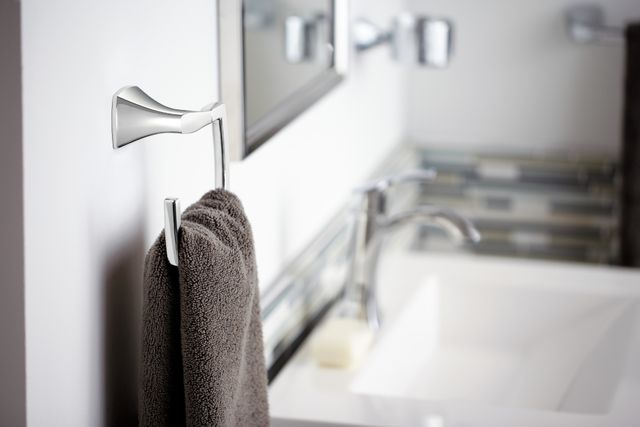 Moen® Voss™ Chrome Towel Ring-3