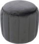 TOV Furniture Ives Grey Velvet Ottoman-0