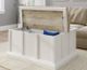 Sauder® Cottage Road® White Storage Coffee Table with Brown Top -4