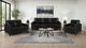 Coaster® Scotland 2-Piece Black Upholstered Sofa Set-4