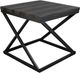 Bernards Highlights 3-Piece Gray Occasional Table with Black Base Set-2